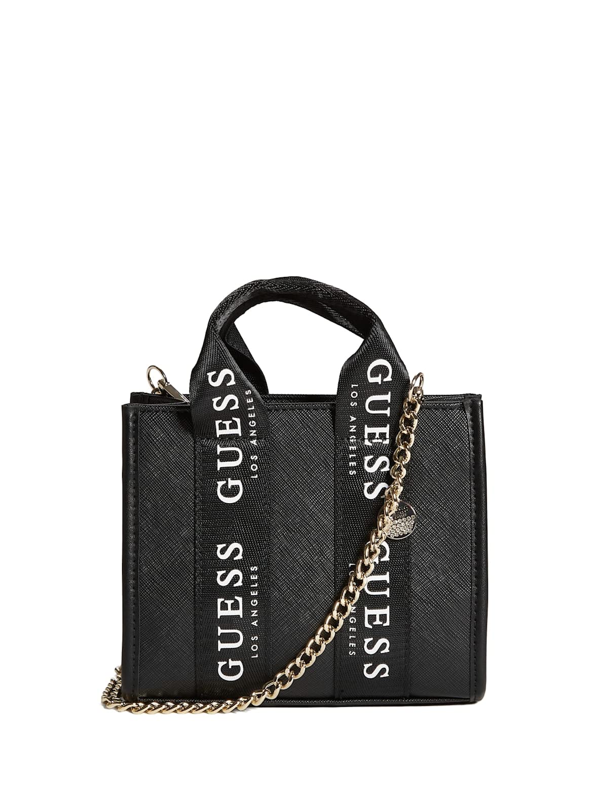 GUESS Women's Logo Mini Tote Crossbody Bag for Daily Use & Travel
