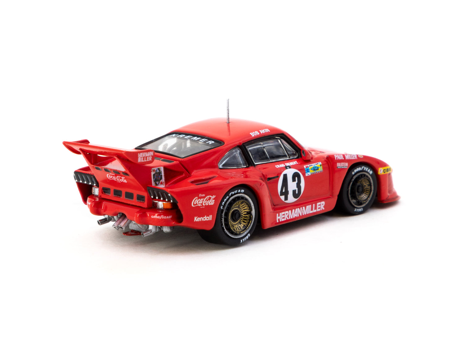 Tarmac Works X iXO Models 1/64 Scale Porsche 935 K3 24h Le Mans 1981 #43 Diecast Car - Collectible Miniature Model for Racing Enthusiasts & Display Showcase