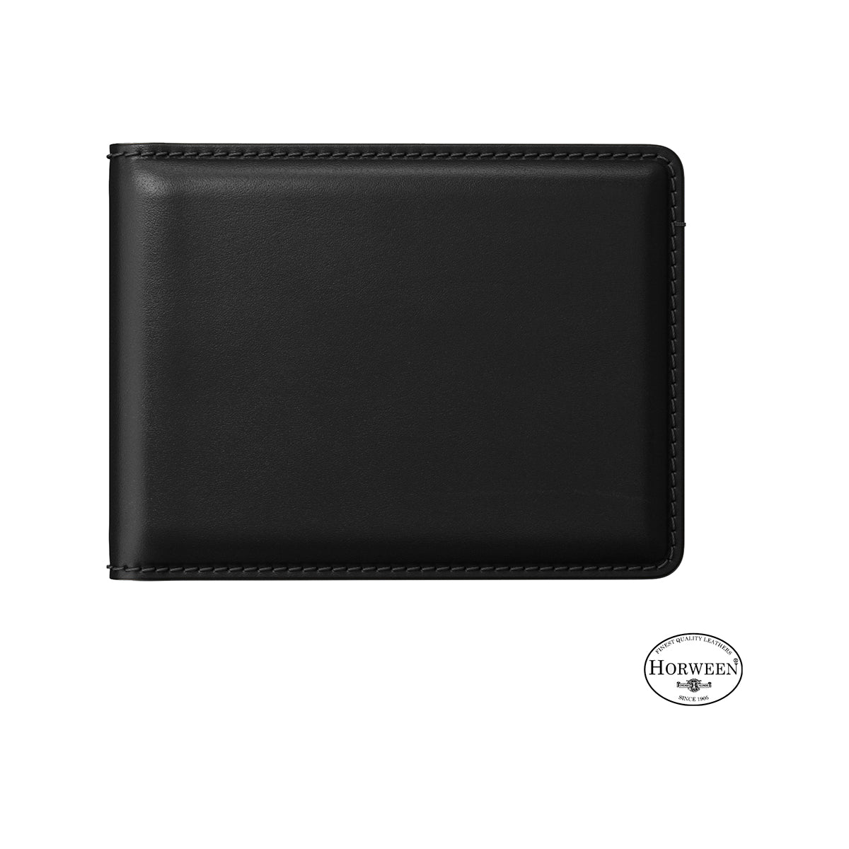Premium NOMAD Bifold Wallet for Men - Genuine Black Horween Leather RFID Blocking Slim Minimalist Wallet - Perfect for Everyday Carry, Travel & Business