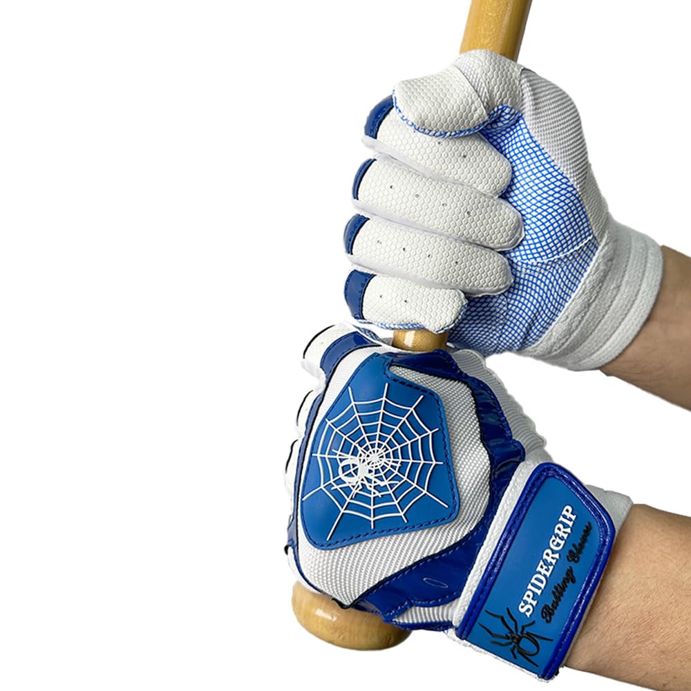 J&S Sporting Spider Grip Baseball & Softball Batting Gloves for Men, Women & Youth - Non-Slip Performance Gloves for Hitting, Training & Games