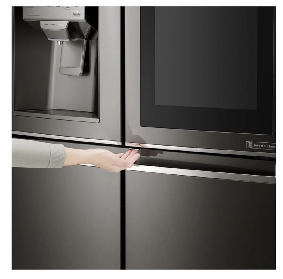 LG GRX 274DPB 4-Door French Door Refrigerator with InstaView Door-in-Door & Inverter Compressor - Energy Efficient Smart Fridge for Modern Kitchens & Open Floor Plans