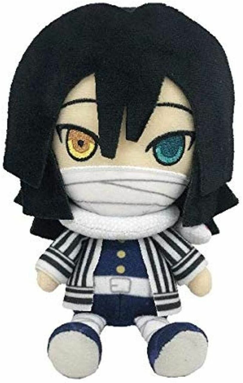 Bandai Chibi Plush Demon Slayer: Kimetsu no Yaiba Obanai Iguro Cute Anime Stuffed Toy - Perfect for Anime Fans, Collectors, and Home Decor