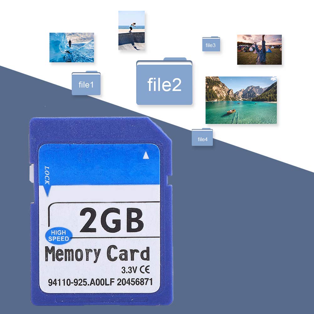 Beufee 2GB SD Card - 90MB/s Fast Read Speed, Secure Digital Flash Memory Card for DSLR Cameras, Music, Photos - Reliable Data Storage for Travel, Events & Daily Use