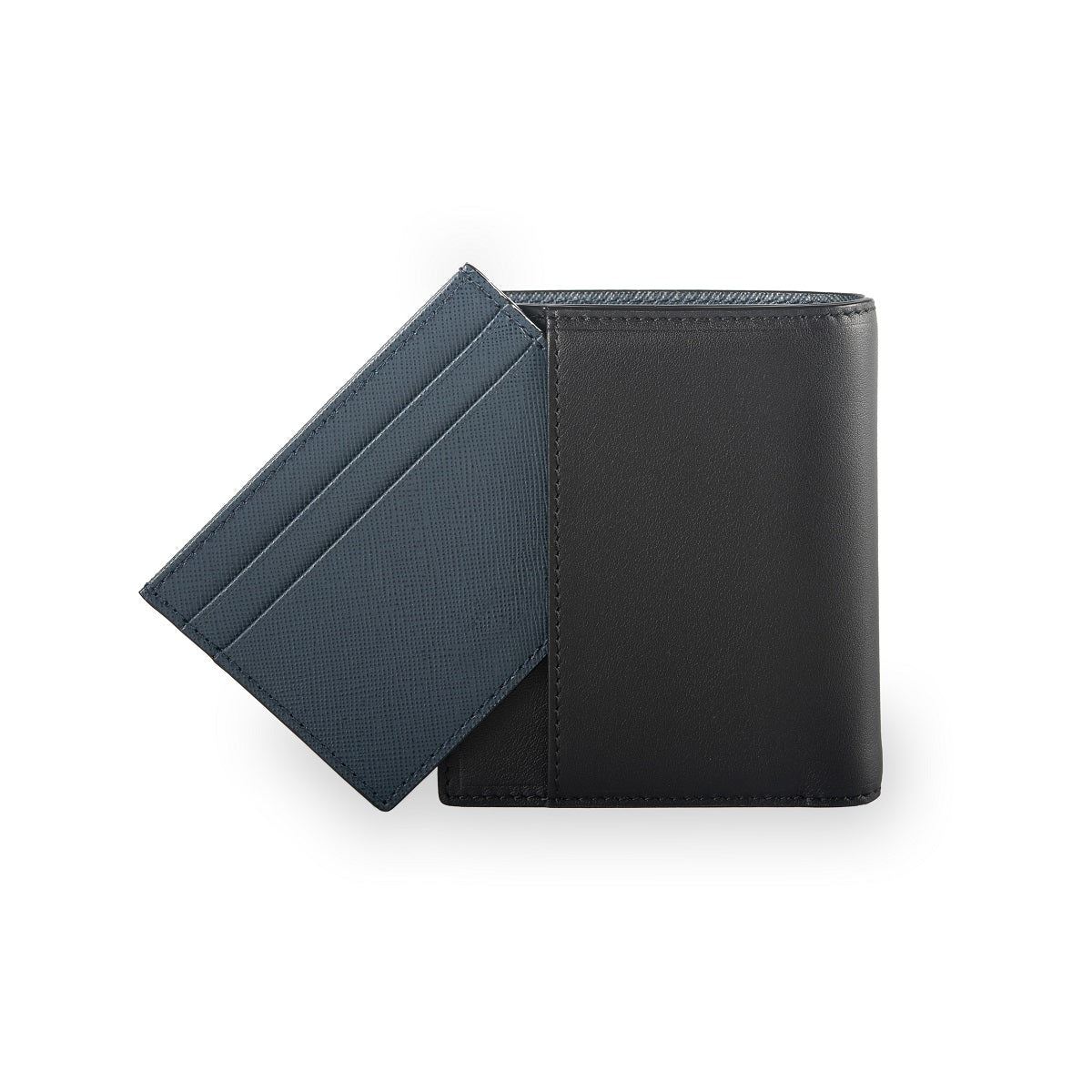 Warren Vertical RFID Leather Wallet with Detachable Card Holder - Slim Bifold Wallet for Men, Perfect for Travel & Everyday Use