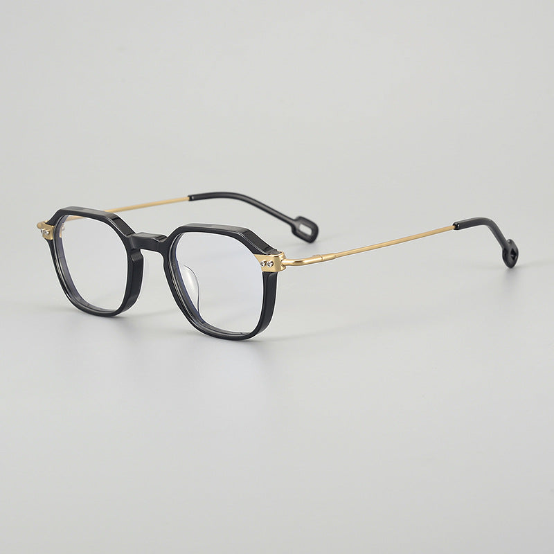 Stylish Acetate Geometric Glasses Frame BY AEV 007 - Trendy Unisex Eyewear for Work & Fashion