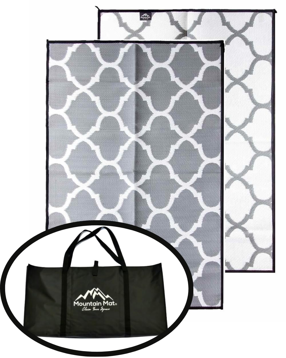 Eco-Friendly Recycled Plastic Outdoor Mat - Waterproof & Lightweight for Beach, Camping, Picnics, Sand, RV Travel & Backyard Use | Sustainable & Portable Ground Cover