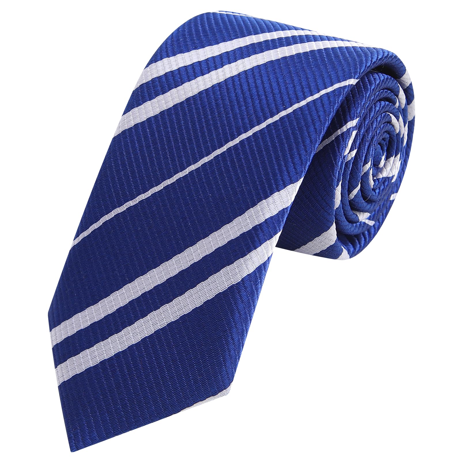 **AUSKY 4 Pack Men's Neckties - Classic Striped Satin Tie for Halloween, Themed Party & Cosplay Costume - Unisex Adult Formal & Dress Up Accessories**    *(Perfect for Halloween, Cosplay, Themed Parties, Weddings, Business Meetings & Formal Events)*