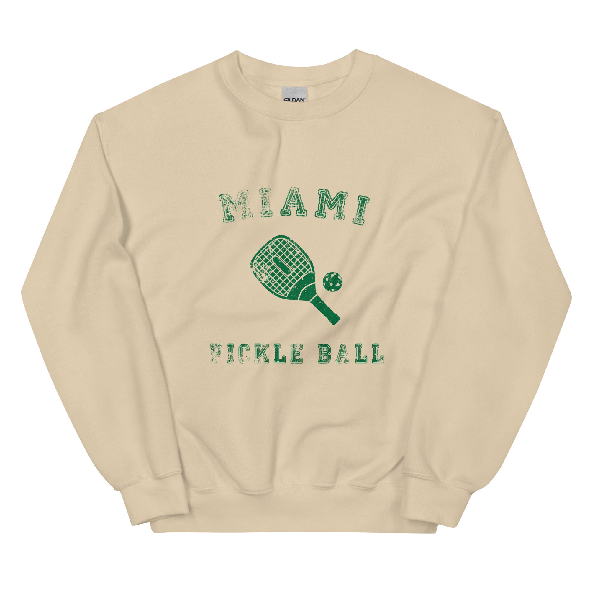 Miami Pickleball Sweatshirt - Comfortable & Stylish Unisex Pullover for Pickleball Players & Fans | Perfect for Casual Wear, Sports Events & Miami Beach Outings