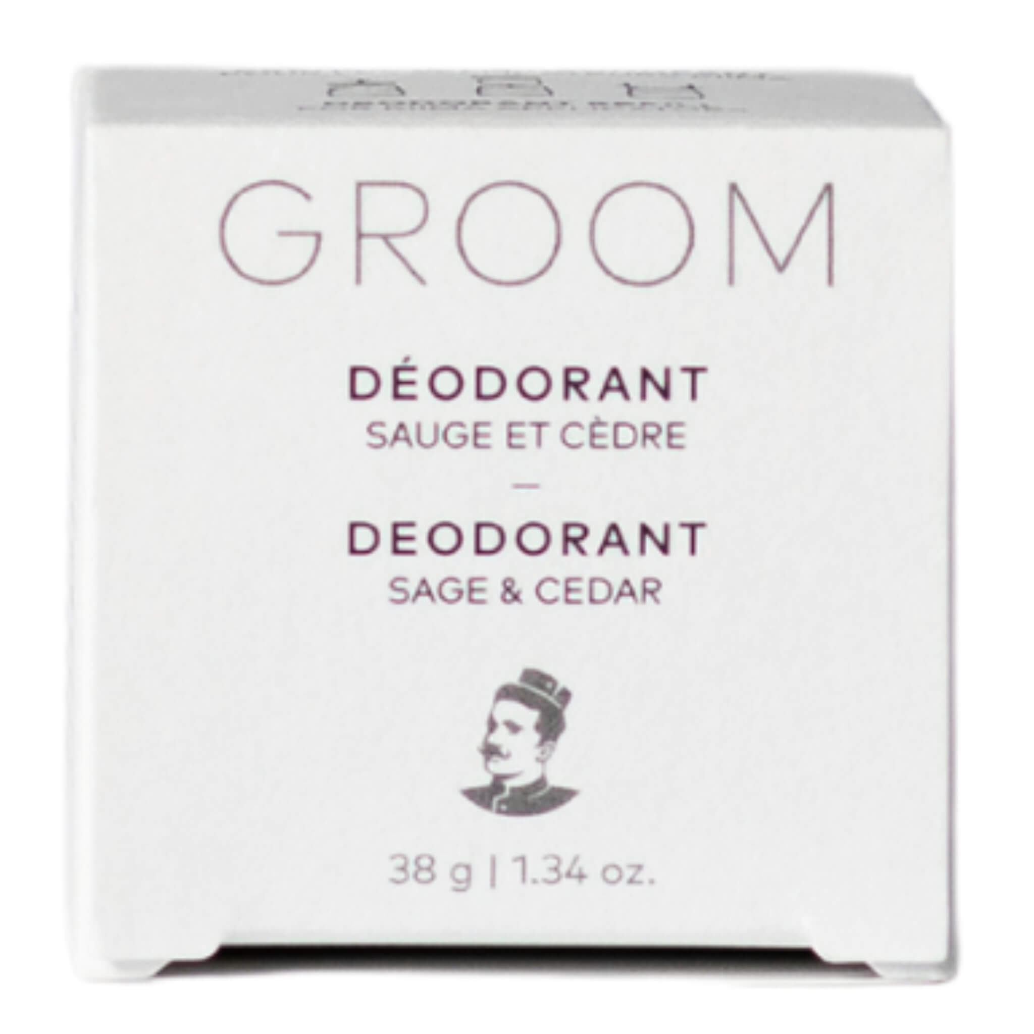 GROOM Deodorant Refill - Natural Sage & Cedar Scent | Aluminum-Free, Long-Lasting Deodorant for Men & Women | Perfect for Gym, Work & Outdoor Activities
