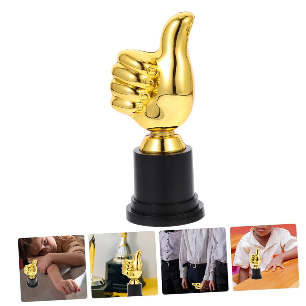 Happyyami Golden Kids Trophy Awards - Elegant Home Decor, Party Favors & Toddler Toys - Perfect for Birthday Parties, School Achievements & Sports Awards