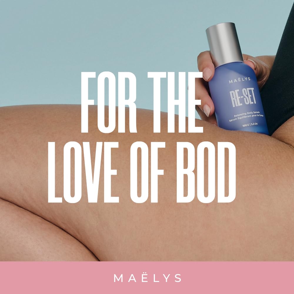 MAËLYS Cosmetics Butt Mask & Balancing Body Serum Bundle - Cellulite Reduction, Skin Firming Treatment for Smooth & Toned Body | Perfect for Post-Workout Recovery & Spa Nights