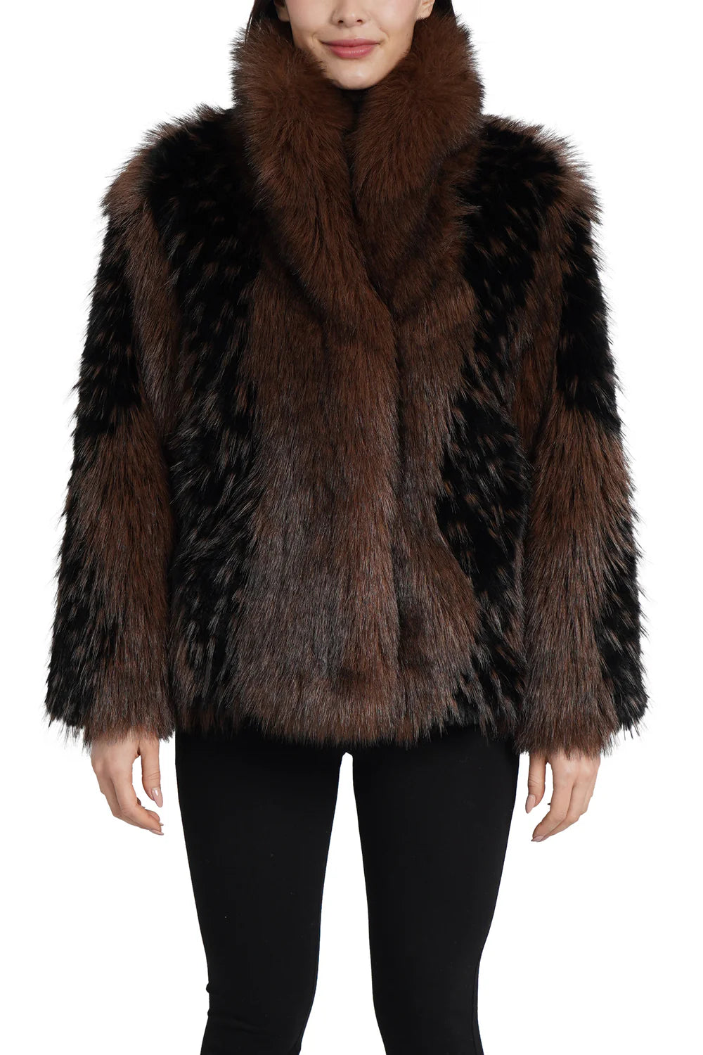 Stylish Estella Faux Fur Coat in Brown - Women's Winter Fashion Outerwear for Cold Weather & Holiday Parties