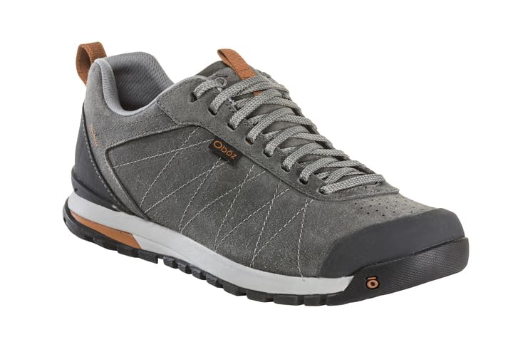 Oboz Men's Bozeman Low Leather Hiking Shoes - Lightweight & Durable Outdoor Footwear for Trail Walking, Camping & Adventure Travel