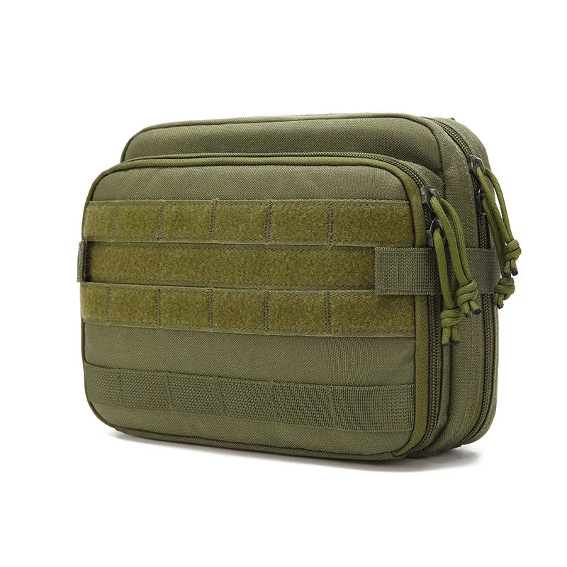 Heavy Duty Tactical Storage Bag - Military Grade Durable Utility Pouch for Camping, Hiking, Hunting & Outdoor Gear Organization (Black)