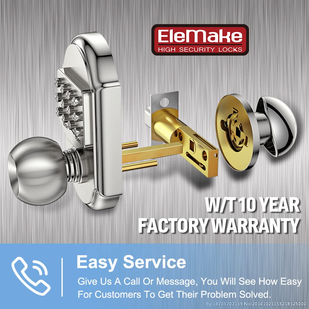 Smart Keyless Entry Door Lock with Keypad - Secure Digital Deadbolt Lock for Exterior Doors | Stainless Steel 304 Mechanical Lock | Easy DIY Installation | Perfect for Homes, Apartments & Vacation Rentals