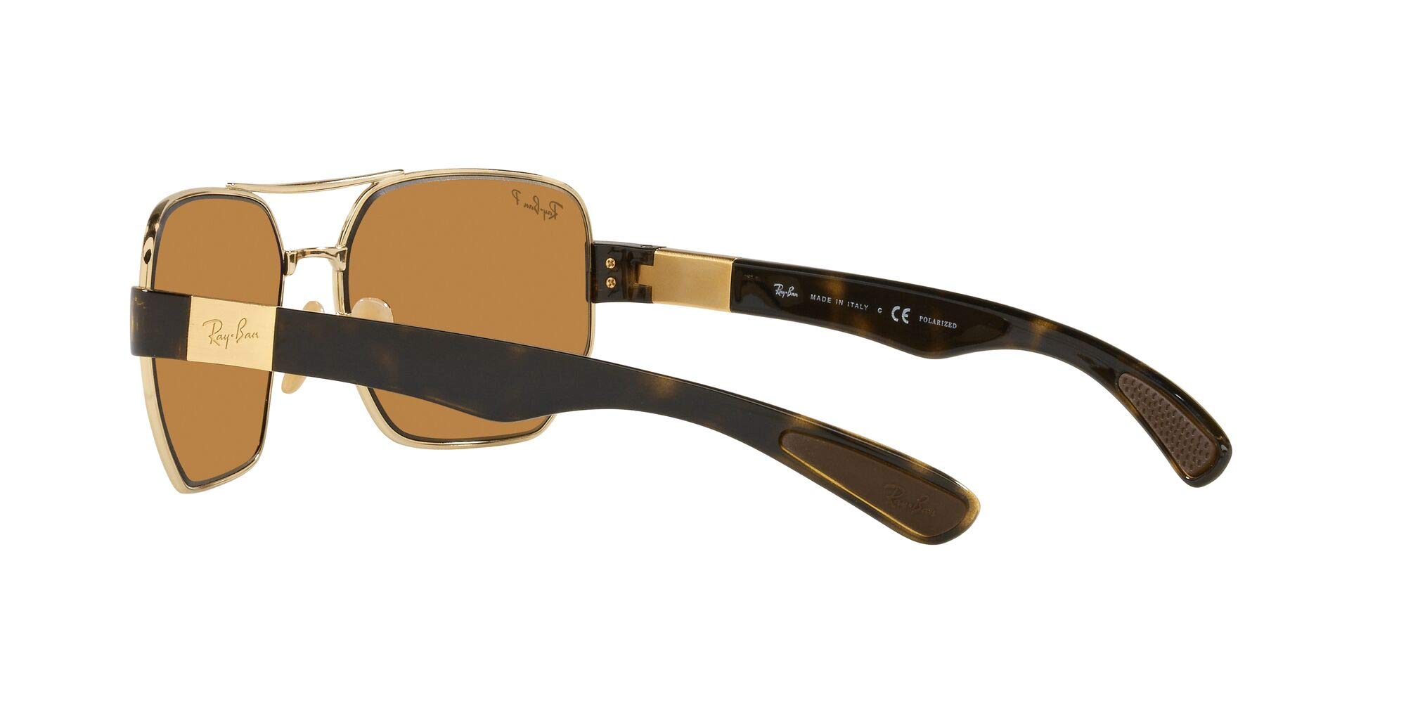 Ray-Ban RB3672 Rectangular Polarized Sunglasses for Men & Women - UV Protection, Classic Aviator Style - Perfect for Driving, Beach & Outdoor Activities