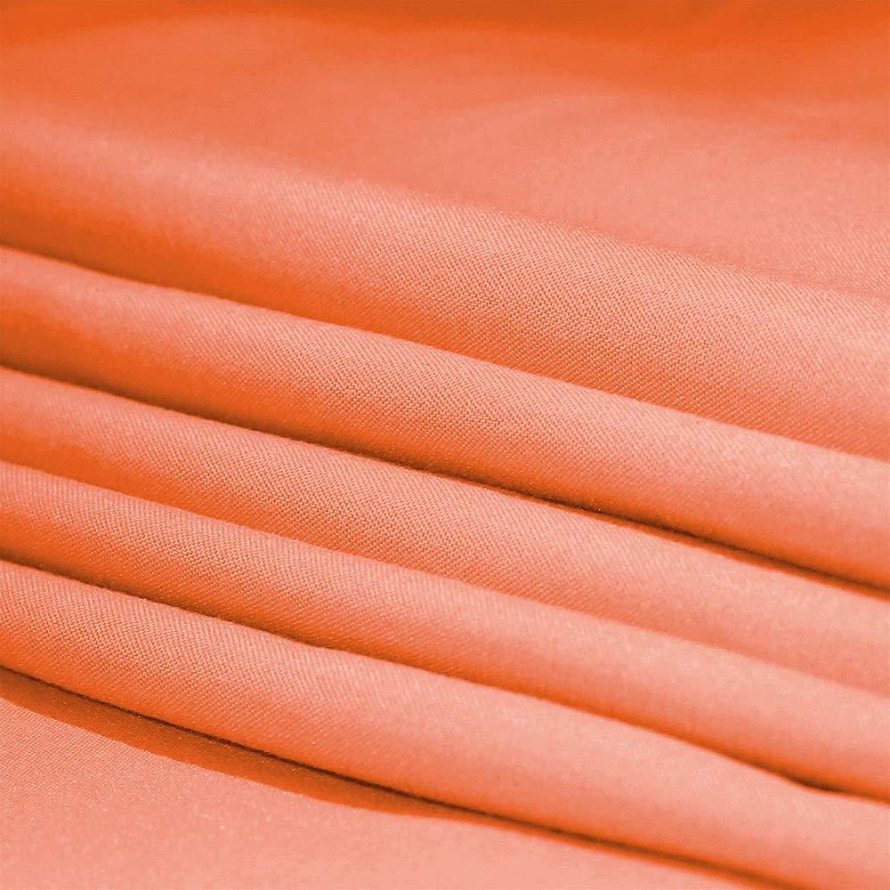 Premium 4-Piece Queen Bed Sheet Set - Deep Pocket Fitted Sheet, Flat Sheet & 2 Pillowcases - Soft Coral Luxury Bedding for Comfortable Sleep - Perfect for Master Bedrooms, Guest Rooms & Vacation Homes