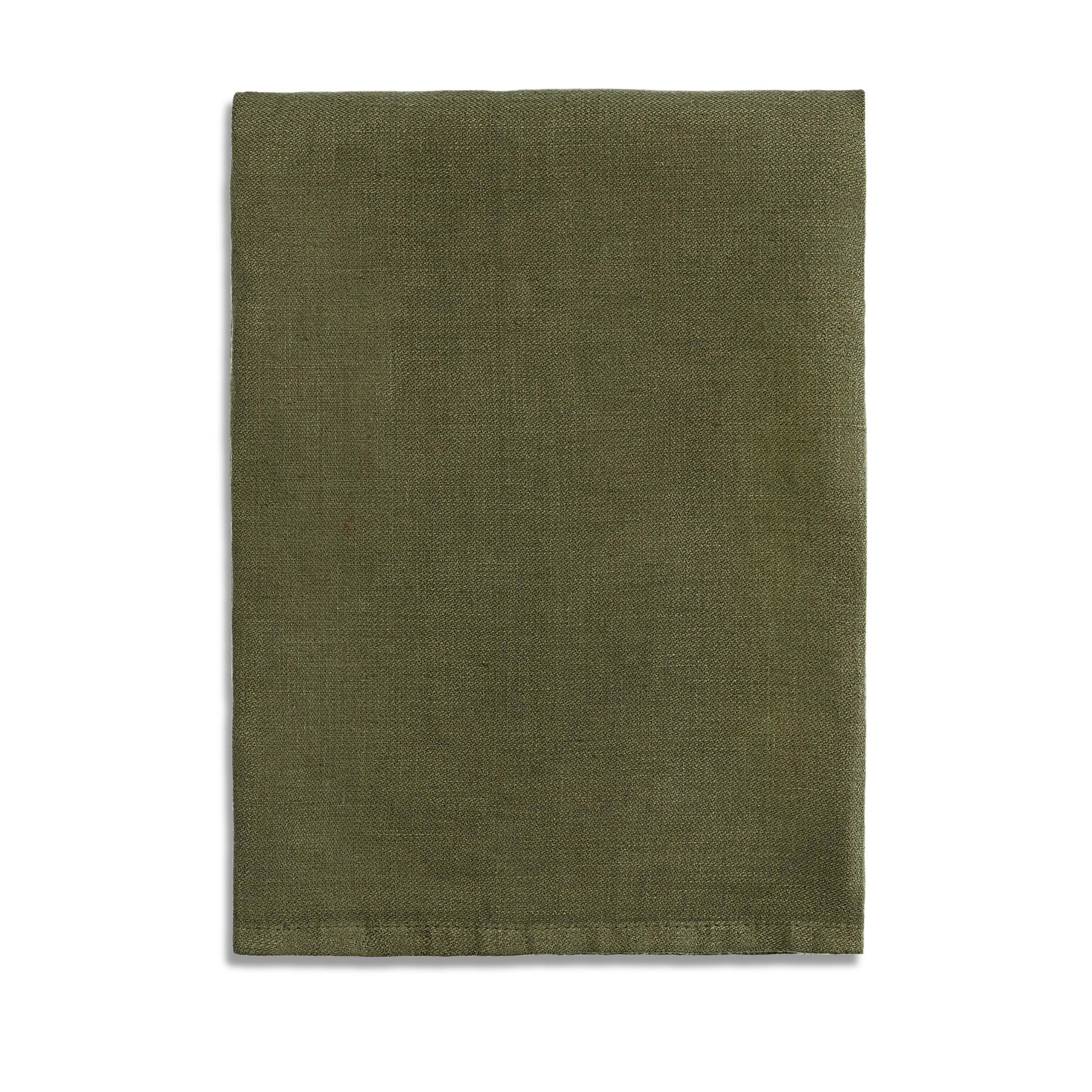 Premium Linen Sateen Napkins Set of 4 - Soft Olive Green Table Linens for Fine Dining, Dinner Parties & Elegant Home Decor