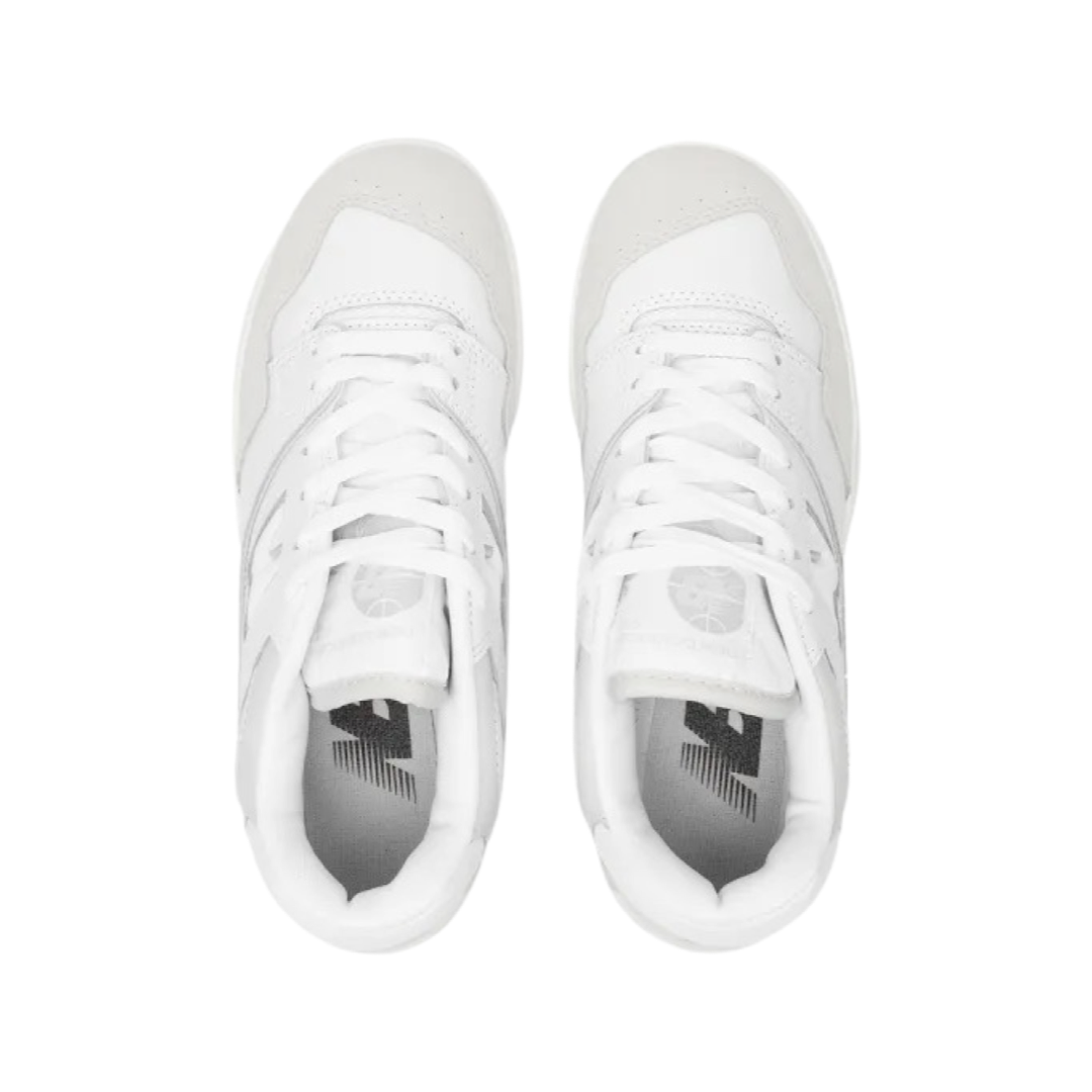 New Balance 550 White Grey Sneakers - Men's & Women's Classic Basketball Shoes for Casual Wear & Street Style Fashion