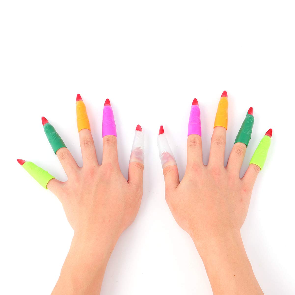 50 Pcs Halloween Spider Rings & Bat Rings Set - Witch Finger Fake Nails for Halloween Party Favors, Costume Accessories - Perfect for Trick or Treat, Haunted House Decorations & Spooky Themed Parties
