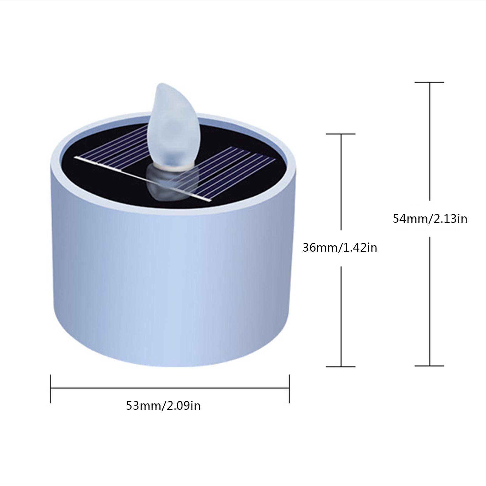 Solar Powered Candles - 2/4/6/8/10 Pack Waterproof Flameless LED Tea Lights with Flickering Warm White Glow - Perfect for Outdoor Patio, Garden, Yard, Wedding & Festival Decorations