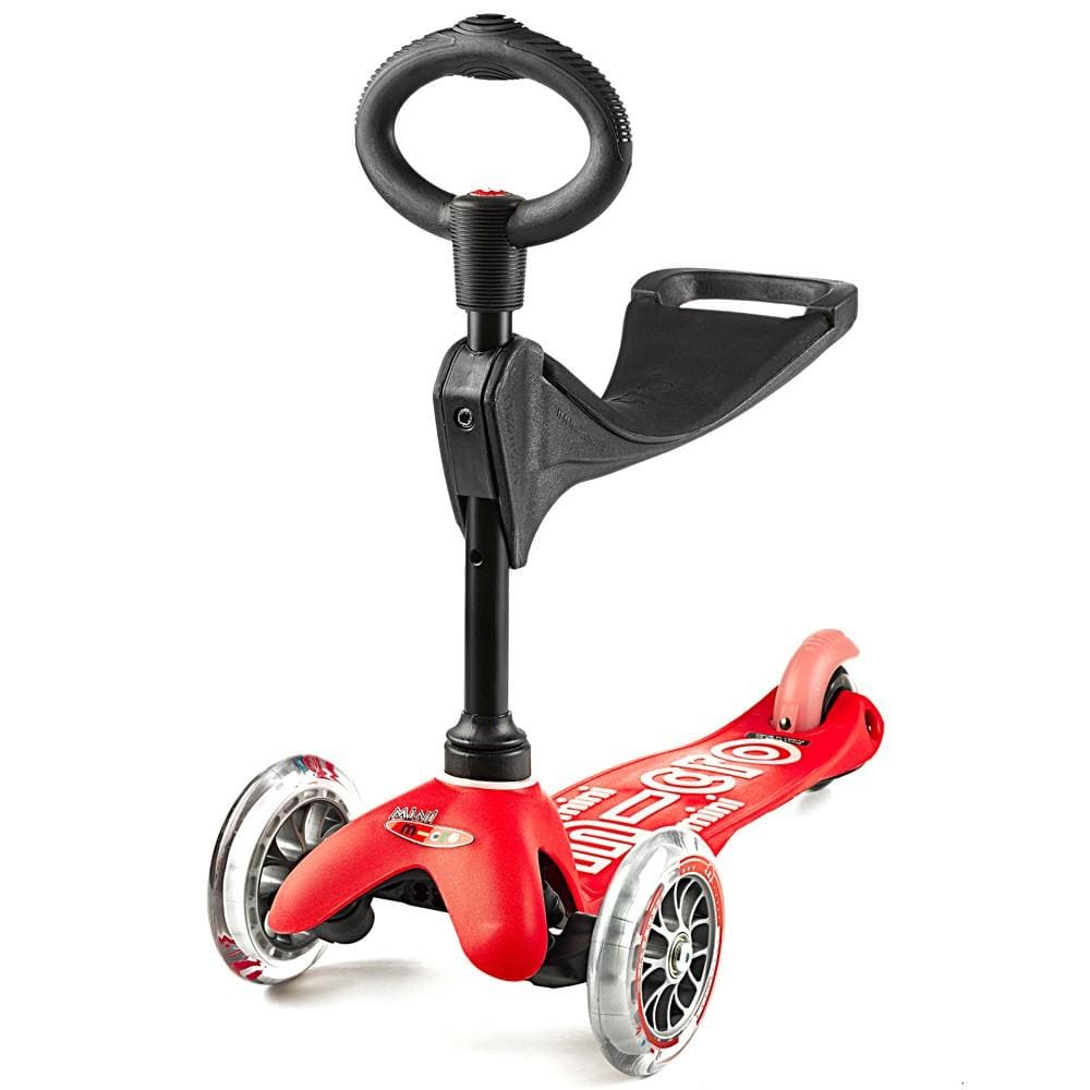 Micro Kickboard Mini 3-in-1 Deluxe Scooter for Kids - Adjustable Height, Lightweight & Foldable - Perfect for Toddlers Learning to Ride, Outdoor Play & Commuting to School