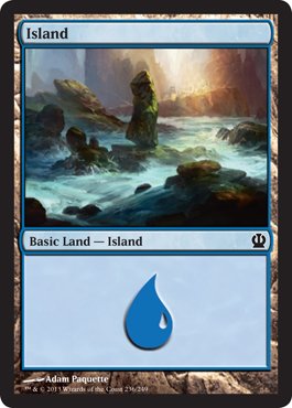 Magic The Gathering - Island (236) - Theros - Premium MTG Land Card for Deck Building & Strategy Games - Perfect for Casual & Competitive Play