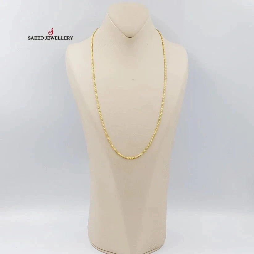 2mm Rope Chain Necklace for Men & Women - Durable Stainless Steel Jewelry for Everyday Wear, Gifts & Special Occasions