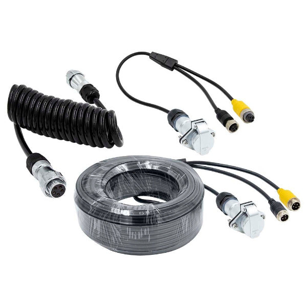 iBeam TE TCEX 1 Trailer Wiring Harness Kit - Dual Camera Connections for Enhanced Towing Safety | Perfect for RV, Boat & Utility Trailers