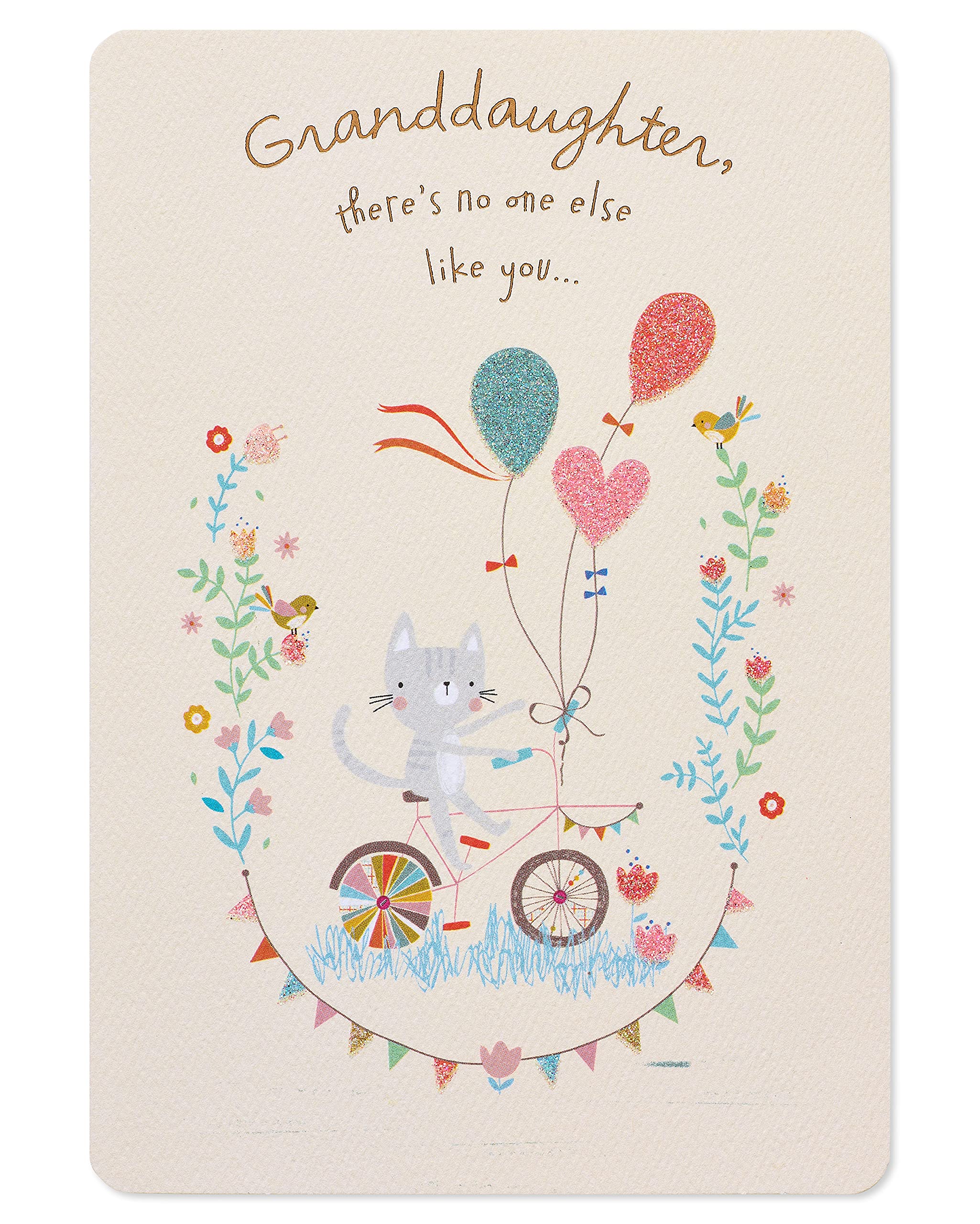 American Greetings Birthday Card for Granddaughter - No One Else Like You - Heartfelt Granddaughter Birthday Greeting Card - Perfect for Birthdays, Grandparents Day & Special Occasions