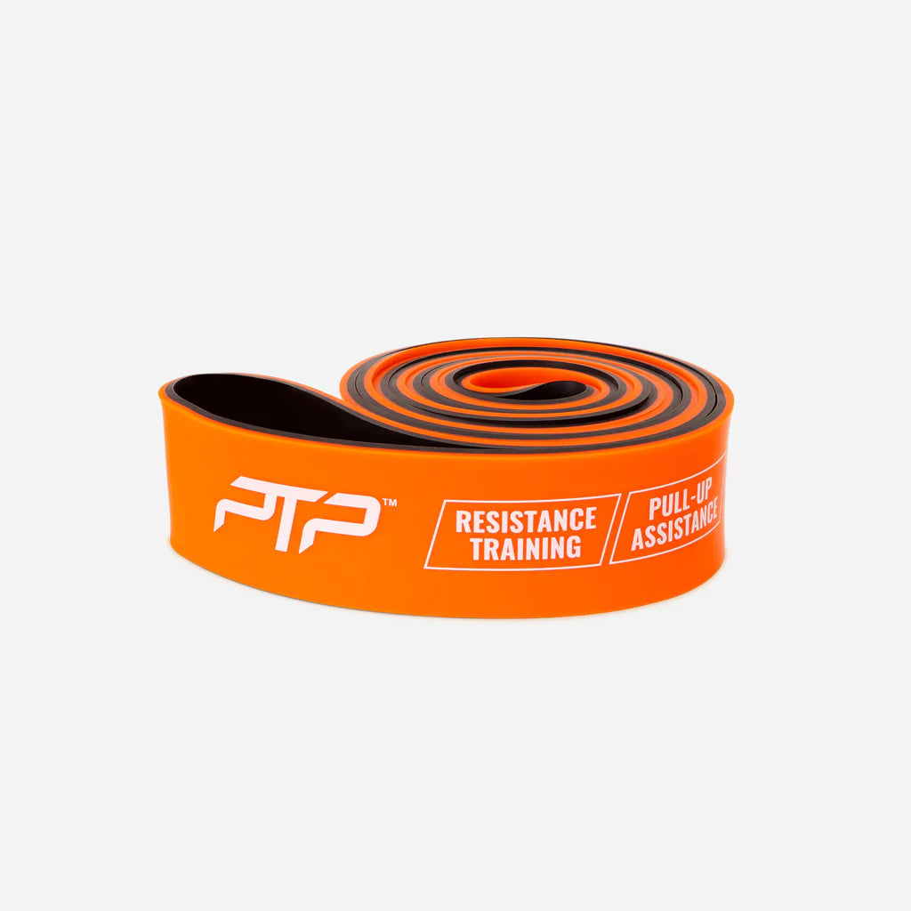 PTP Superband Heavy Resistance Band (45.5-54.5kg) - Orange Dual Exercise Bands for Strength Training, CrossFit & Home Workouts