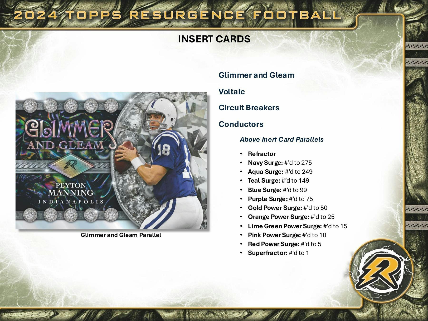 2024 Topps Resurgence Football Hobby Box - Premium NFL Trading Cards Collection for Collectors & Fans - Perfect for Sports Memorabilia, Gifts, and Investment