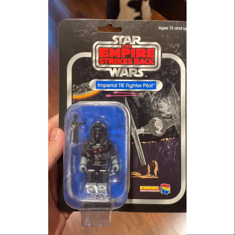 Star Wars Bearbrick Kubrick Imperial TIE Fighter Pilot 100% Limited Edition Collectible Figure - Perfect for Display, Gifts & Star Wars Fans Collection