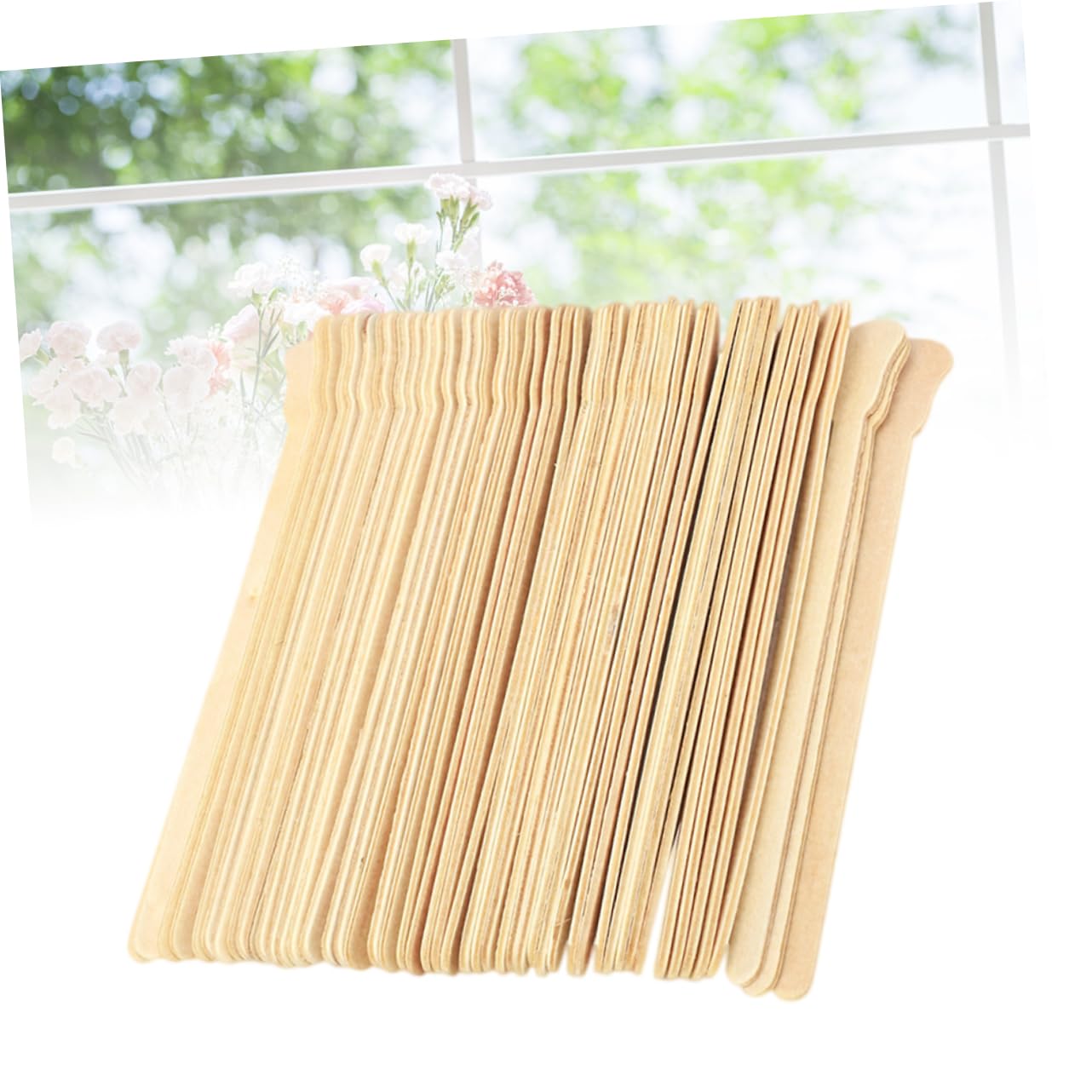 Professional Waxing Kit for Women - 100pcs Wax Sticks with Wooden Stirring Rods | Odorless & Skin-Friendly | Perfect for Eyebrows, Legs, Bikini & Body Hair Removal at Home