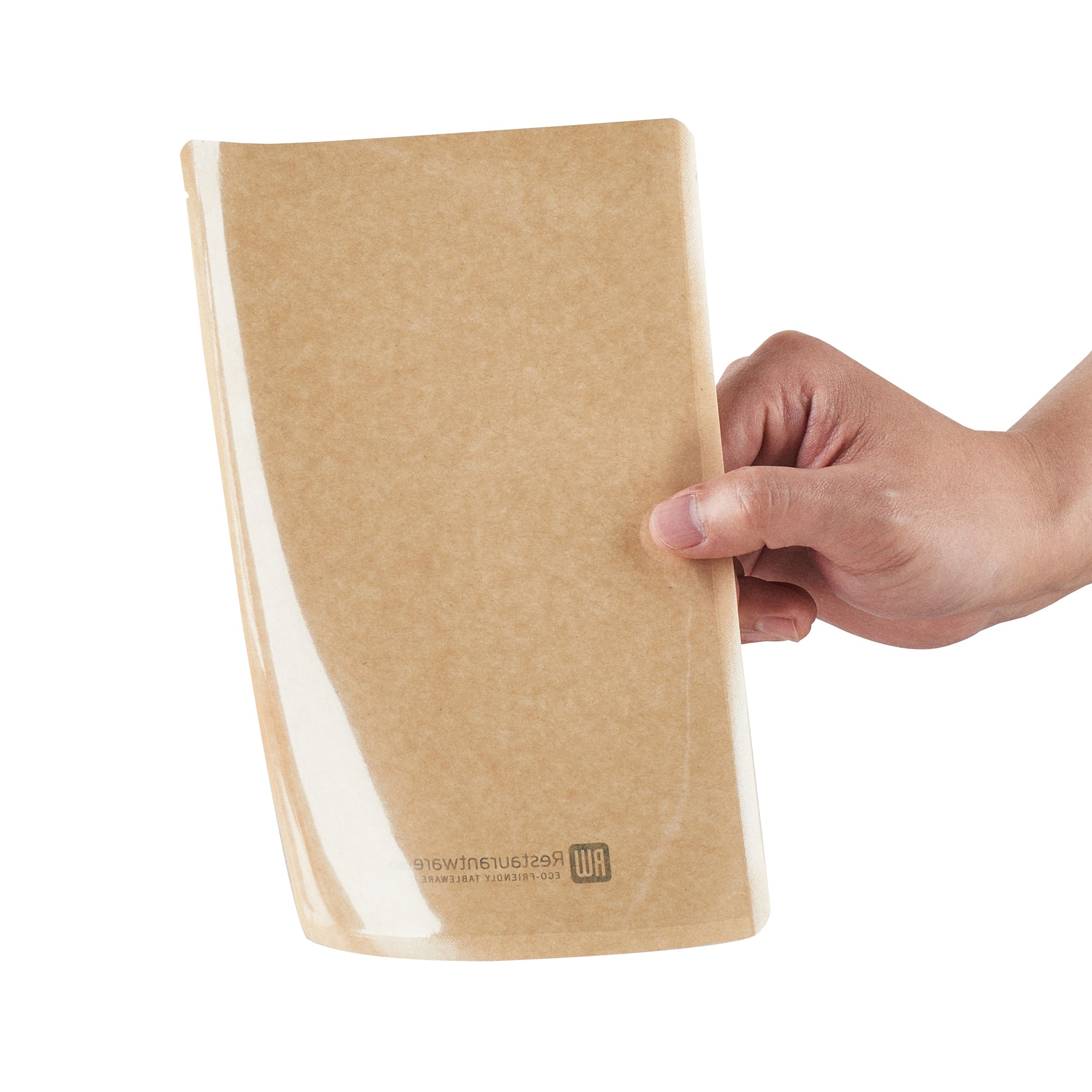 Eco-Friendly Kraft Plastic Sandwich & Snack Bags - Heat Sealable 8.25