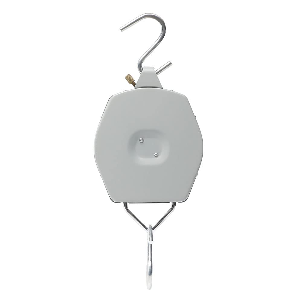 110lbs Industrial Spring Hanging Dial Scale - Heavy Duty Mechanical Hanging Scale for Kitchen, Fishing, Luggage & Travel - Perfect for Weighing Groceries, Fish Catch & Suitcases