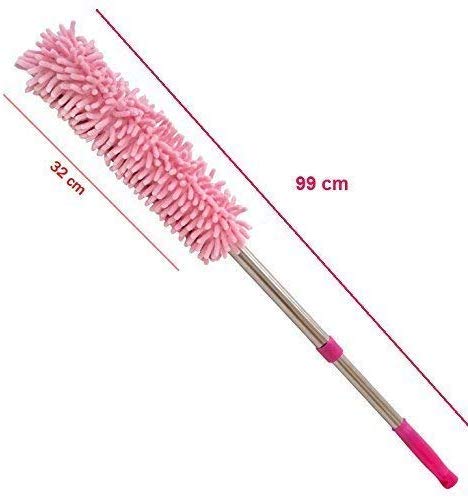 Ivaan Extendable Telescopic Microfiber Duster - 360° Rotating Cleaning Tool for Ceiling, Fan, Blinds & Hard-to-Reach Areas - Wall Mountable Multi-Purpose Dusting Wand for Home & Office Cleaning