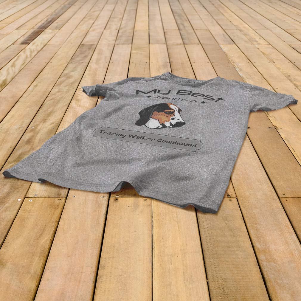 Premium Graphic T-Shirt - Best Friend Treeing Walker Coonhound Dog Lover Tee for Men & Women - Perfect for Casual Wear, Dog Parks, and Pet Lovers Gifts