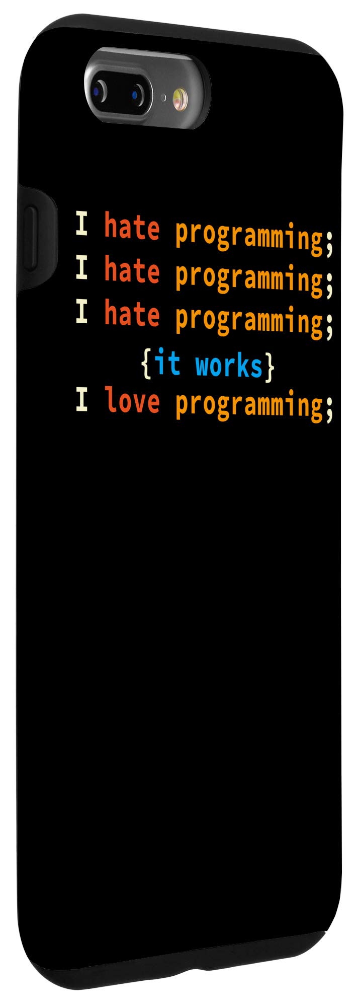 iPhone 7 Plus/8 Plus Programmer Case - Developer & Computer Scientist Geek Coder C++ Nerd Cover for Coding & Tech Enthusiasts