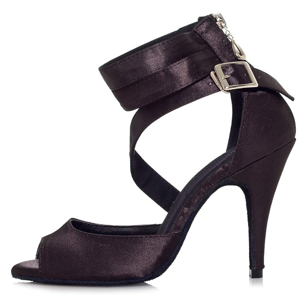 HROYL Women's Latin Dance Sandals - Tango Salsa Ballroom Performance Shoes, Model YCL014/025 - Perfect for Weddings, Parties, and Dance Classes