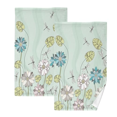 Spring Flowers Dragonfly Lotus