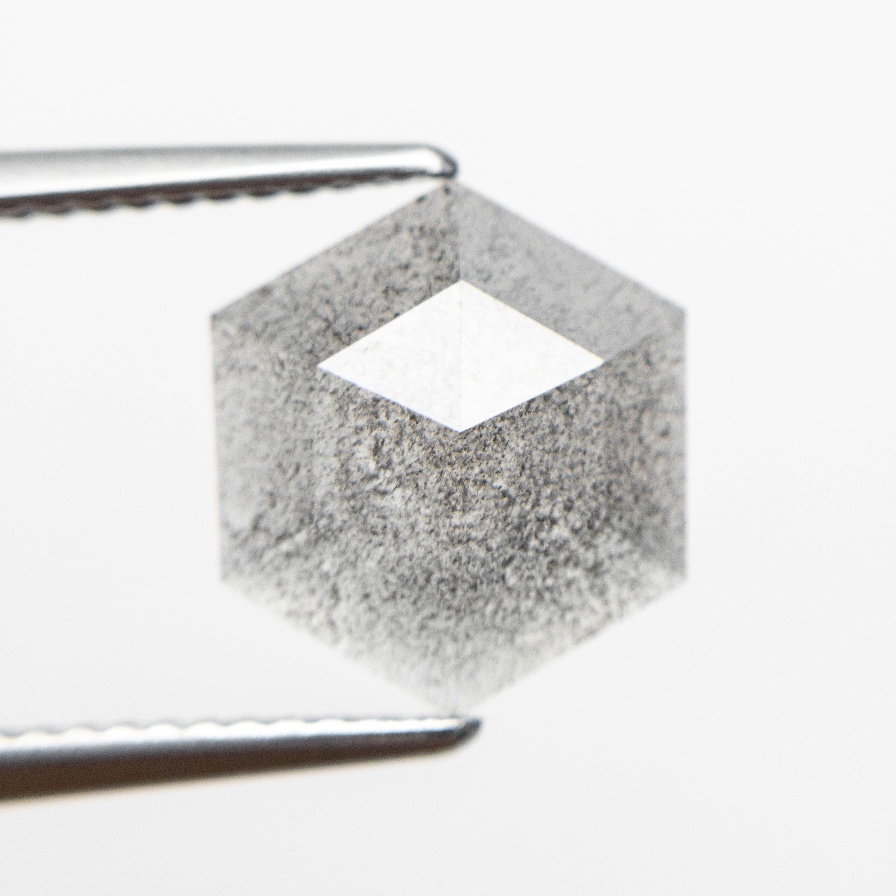 2.20ct Hexagon Rose Cut Loose Gemstone - 11.73x9.99x2.95mm Natural Rose Quartz for Jewelry Making, Engagement Rings & Healing Crystal Collection