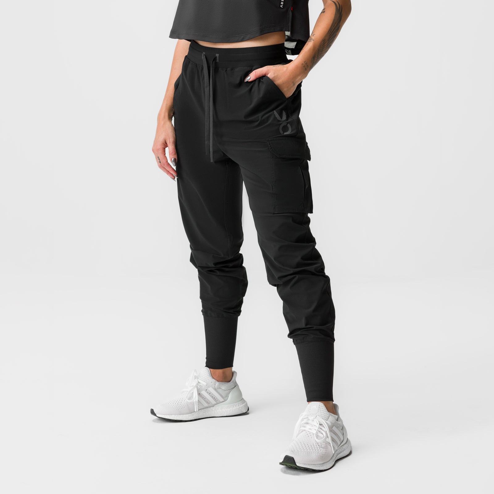 ASRV x Equinox Tetra Lite® High Rib Cargo Jogger Pants - Black | Lightweight Performance Joggers for Gym, Running & Outdoor Activities