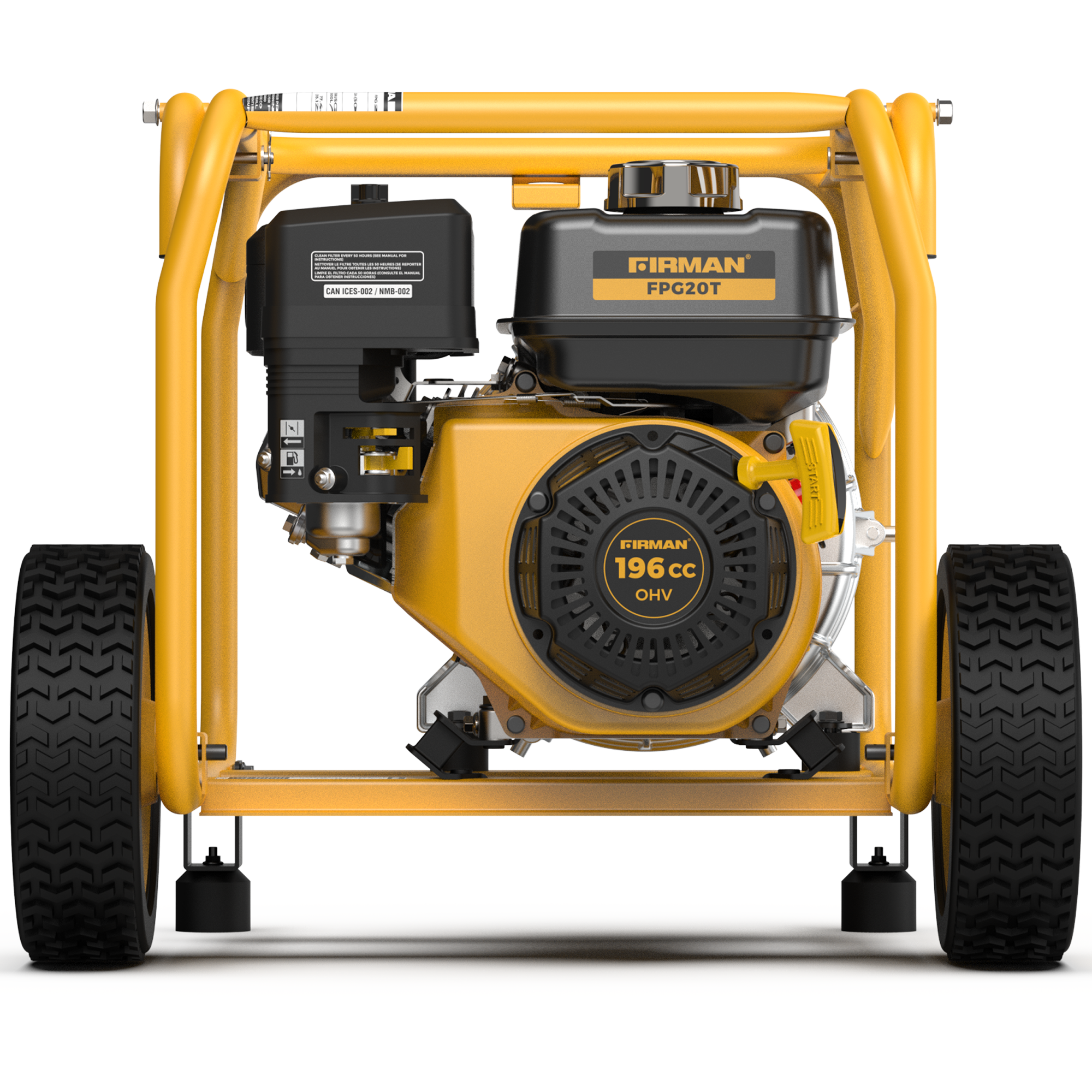 2 Inch Portable High Pressure Water & Semi Trash Pump - Durable Gas Powered Pump for Flood Control, Irrigation, Construction & Farm Use