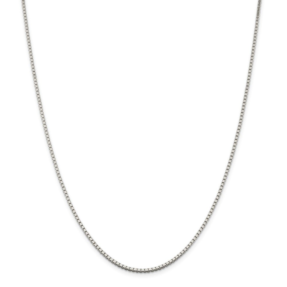 925 Sterling Silver 1.75mm Box Chain Necklace for Women & Men - Durable 18-24 Inch Adjustable Length with Secure Lobster Clasp - Perfect for Everyday Wear, Layering & Gift Giving