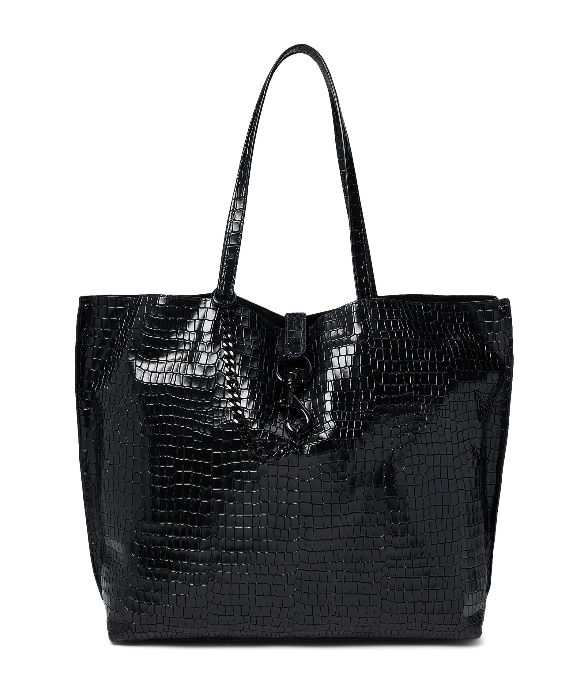 Rebecca Minkoff Large Leather Tote Bag for Women - Stylish Work Bag, Travel Carryall & Everyday Purse - Perfect for Office, Commute & Weekend Outings