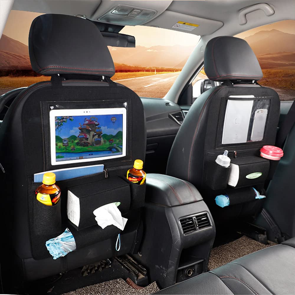 Waterproof Car Backseat Organizer for Toys, iPad & Snacks - Durable Storage Bag for Travel & Road Trips