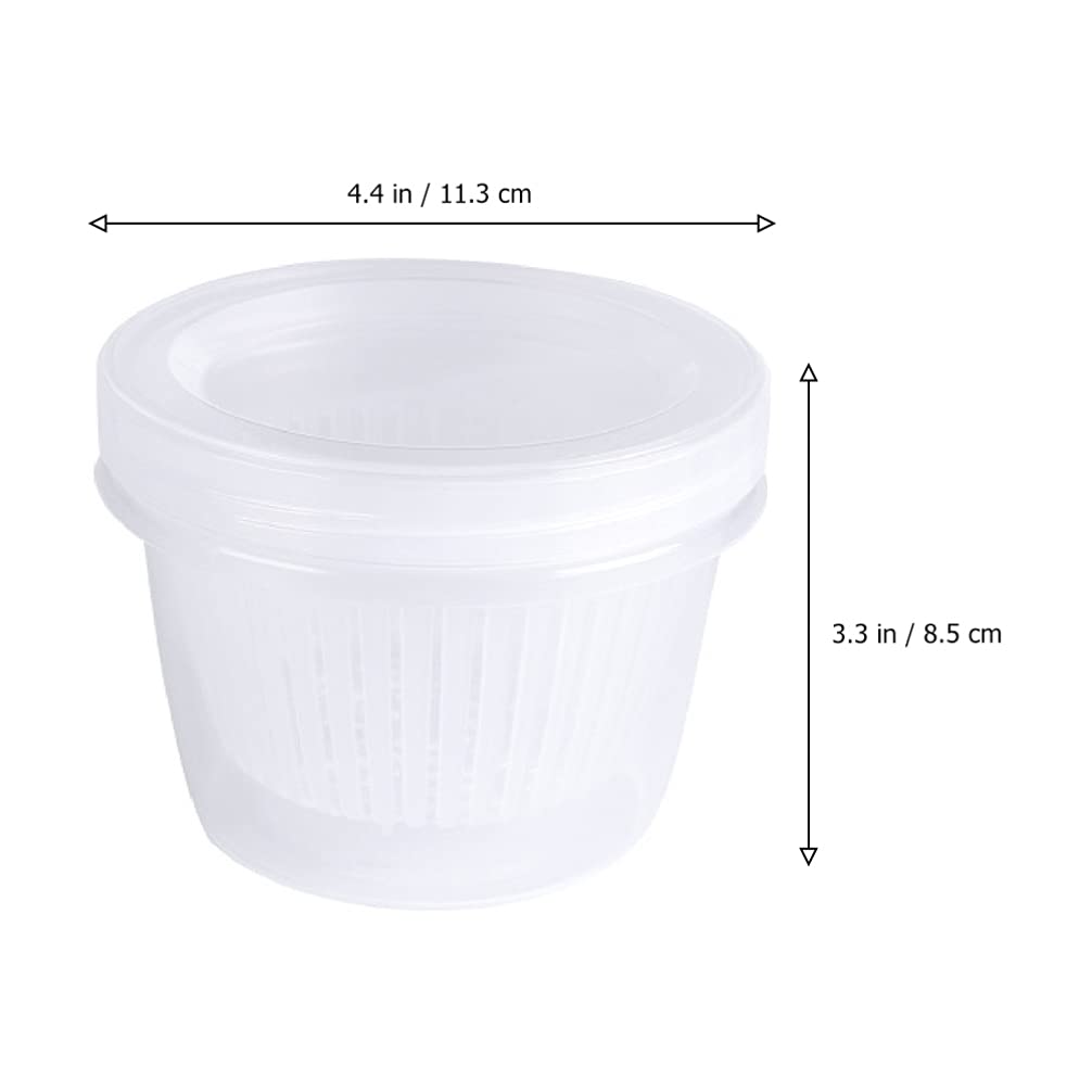 OSALADI 4-Piece Airtight Ginger Garlic Storage Containers with Lids - BPA-Free Plastic Food Storage Boxes for Kitchen, Fridge, Pantry | Perfect for Meal Prep, Salad, Onion & Herb Organization