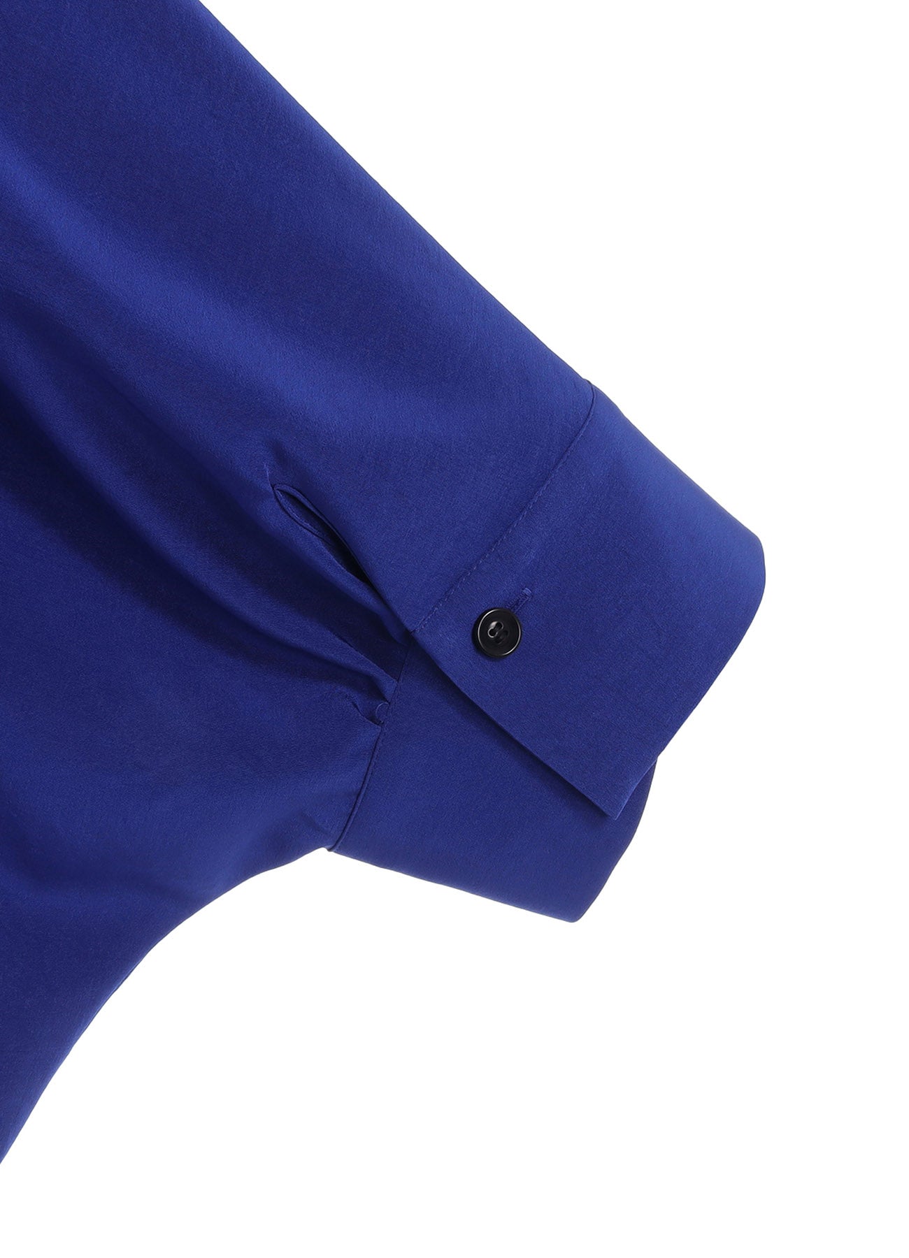 Elegant Crepe de Chine Half Sleeve Cape Blouse - Women's Fashion Tops for Office Wear & Evening Outfits