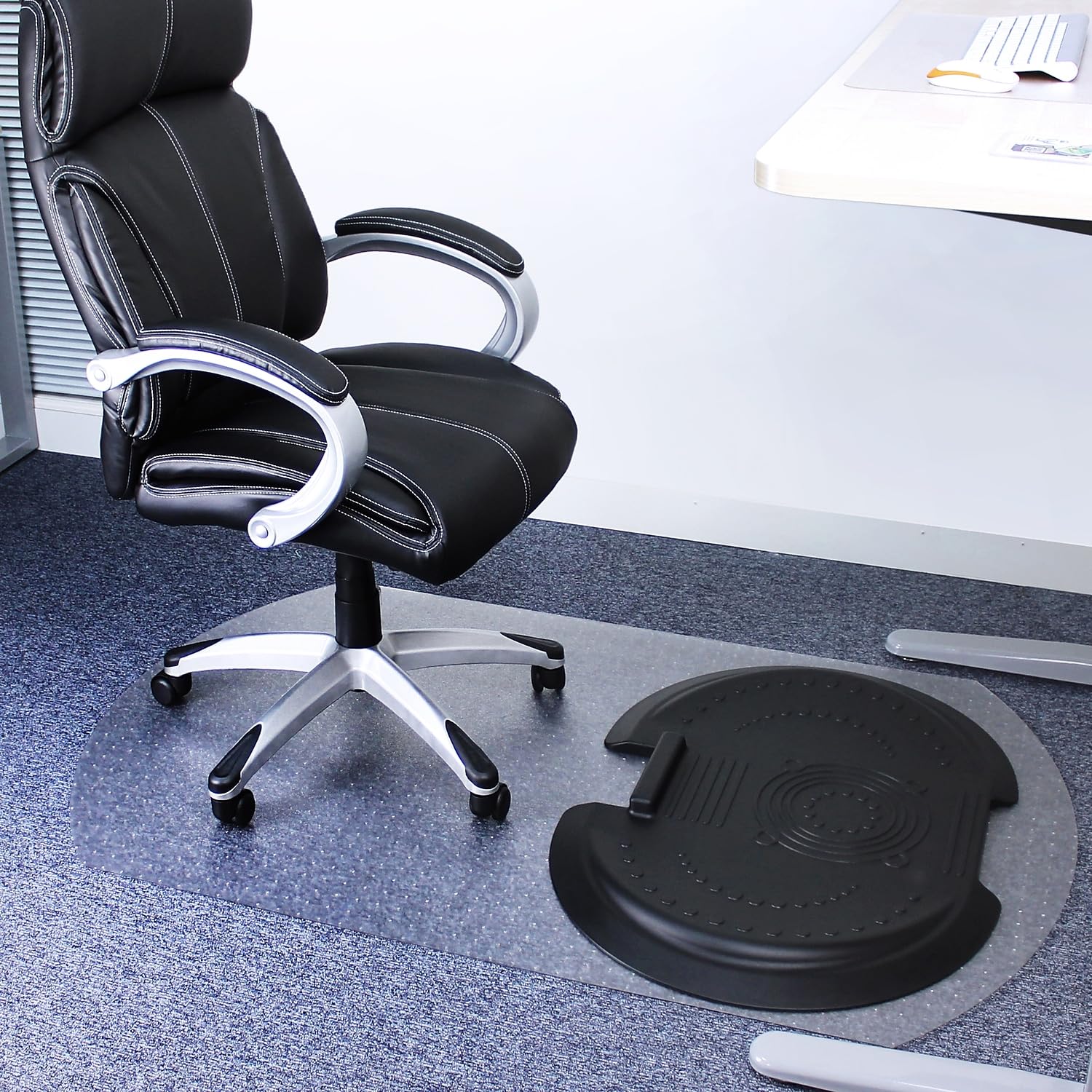 Floortex® AFS-TEX® 5000 Sit to Stand Anti-Fatigue Mat for Office & Home - Ergonomic Carpet Solution for Standing Desks, Workstations & Home Offices